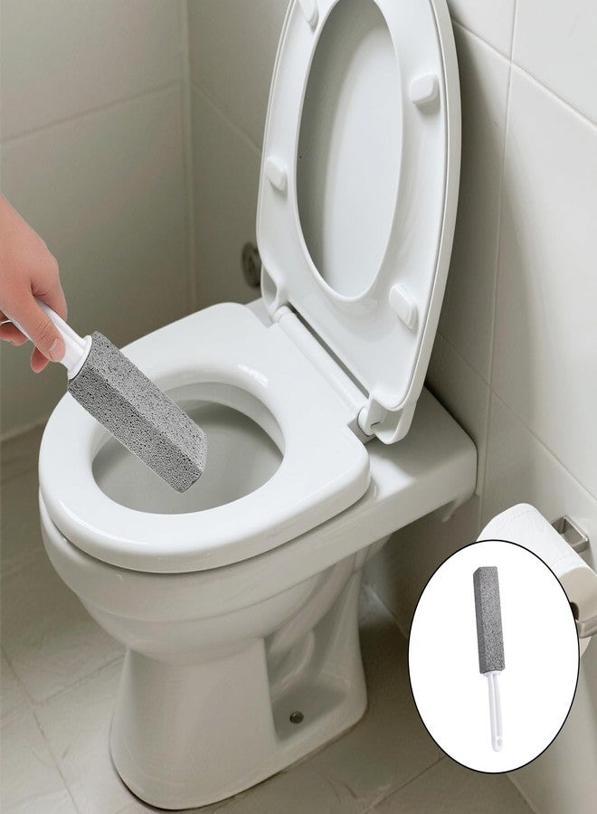 Suny Smiling 10 Pcs Pumice Stone Toilet Bowl Cleaner with Handle,High-Density Natural Pumice,Scratch-Free,Effectively Removes Hard Water Rings,Rust,Calcium for Bathtubs,Sinks,Pools, Grills,Ceramic Surfaces - Image 4